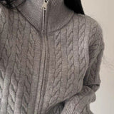 Collared Cable Knit Sweater