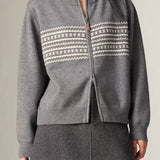 Vintage Jacquard Knit Sweater