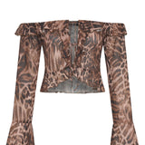 Breaking Free Long Sleeve Top The Wild Print