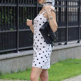Polka Dot Cami High-Waist Mini Dress