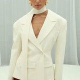 Single Button Lapel Blazer