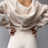 Fuzzy Solid Cardigan Tank Three Piece Set