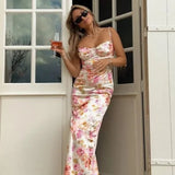 Spaghetti Strap Floral Dress