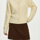 Chic Colorblock Knit Casual Cardigan
