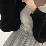Elegant Knit Batwing Cardigan
