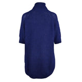 Fashion Women Casual Irregular Long Sweater Dress Knitted Sweater Top