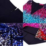 Fashion Women Summer Sleeveless V-Neck Bodycon Sequin Party Short Mini Dress Ladies High Waist New Sexy Party Dress