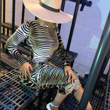 Fashion Women's Long Sleeve Bodycon Dress Sexy Ladies High Neck Party Slim Fitness Leopard Printed Dresses
