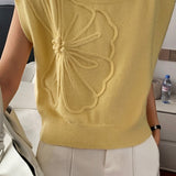 Casual Short Sleeve Knit Sweater