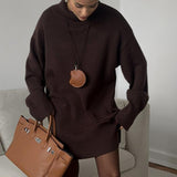Loose Fit Long Turtleneck Sweater