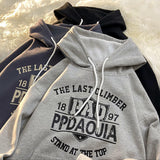 Harajuku Style Loose Casual Retro Letter Jacket
