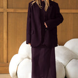 Vintage Collared Tencel Shirt Dress Two Piece Set