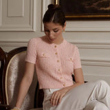 Single-Breasted Knitted Office Cardigan