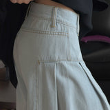 Deconstructed Flared Denim Jeans