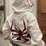 Gothic Y2K Oversized Zip Hoodie