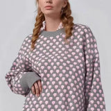 Strawberry Jacquard Knit Sweater
