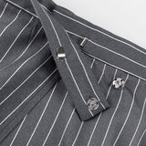 Fashion Striped Suit Blazer Two Piece Set