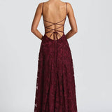 Sexy Backless Chiffon Maxi Dress