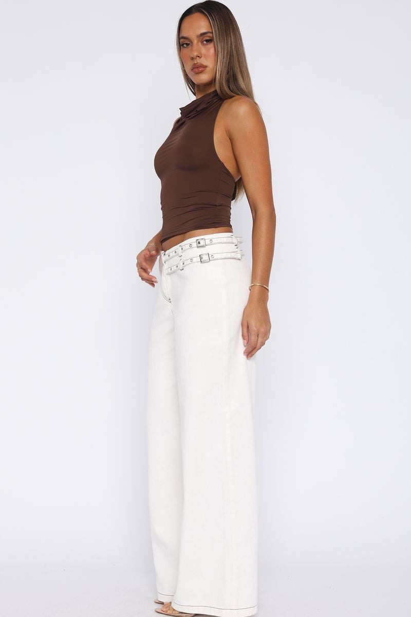 No Second Chances Pants Cream