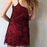 Floral Mesh Mini Dress