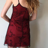 Floral Mesh Mini Dress