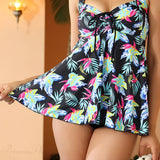 Floral Strap Shorts Swimwear Two Piece Set