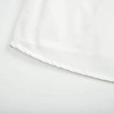 Front-breasted White Elastic Waist Sling Strap Dress