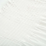 Front-breasted White Elastic Waist Sling Strap Dress