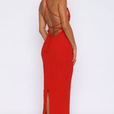 Put You First Maxi Dress Red