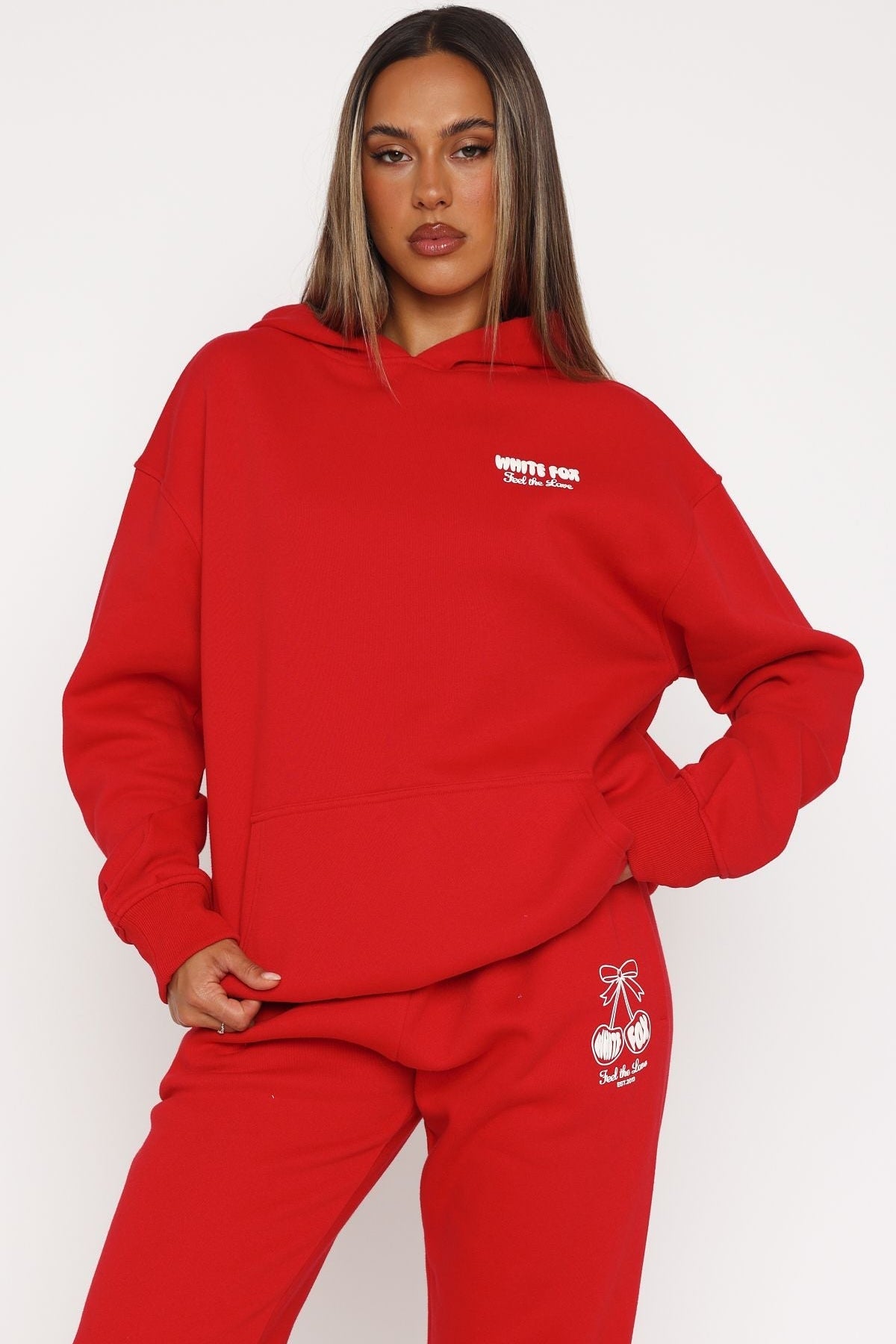 Love Of My Life Oversized Hoodie Red