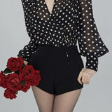 Gilda Polka Dot Long Sleeve Blouse