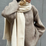 Half-Zip Knit Collared Long Sleeve Wide Leg Two Piece Set