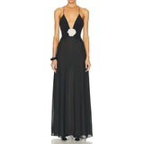 Sexy Backless Spaghetti Strap Long Chic Women Club Party Vestidos Maxi Dress