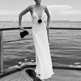 Sexy Backless Spaghetti Strap Long Chic Women Club Party Vestidos Maxi Dress