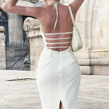Long Woman Fall Solid Robe Summer Midi Dress