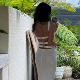 Women Fit Wrap Bodycon Vintage Knitted Long Club Party Maxi Dress