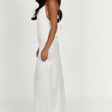 Color Flower Tassel Sleeveless Sling Cocktail Summer Party Club Backless Long Maxi Dress