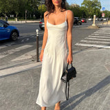 Women Bodycon Ladies Low Cut Spaghetti Sleeveless Sling Long Streetwear Maxi Dress