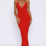 Put You First Maxi Dress Red