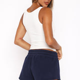 You Left Me Shorts Navy