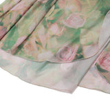 Sleeveless Floral Print High Waist Split Maxi Dress