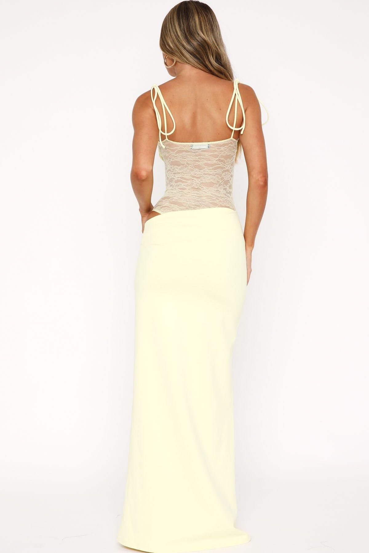 Compliment Me Maxi Dress Lemon