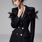 Joanne Lace Mini Blazer Dress