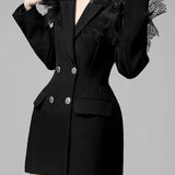 Joanne Lace Mini Blazer Dress