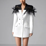 Joanne Lace Mini Blazer Dress