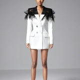 Joanne Lace Mini Blazer Dress