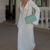 Josie V-neck Cut-out Knit Maxi Dress