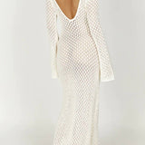 Josie V-neck Cut-out Knit Maxi Dress