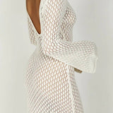 Josie V-neck Cut-out Knit Maxi Dress