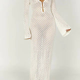 Josie V-neck Cut-out Knit Maxi Dress